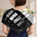 Gift For Wife,Gift For Girlfriend,Gift For Yourself,Gift For Women,Gift For Aunt,Gift For Mother,Gift For Grandma,Gift For Daughter,Gift For Sisters,Gift For Bestie,Happy,Christian,Icon - Created With A Purpose Birth Month Flower - Personalized Scarf