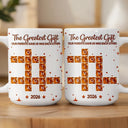 Sentimental,Christmas,Gift For Sibling,Crossword - Crossword Crystal Effect Brothers & Sisters Forever Linked Together - Personalized Mug
