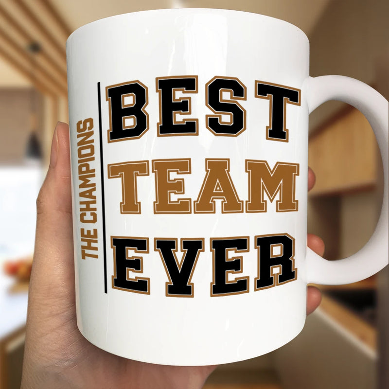 Gifts For Colleagues, Gift For Bestie, Happy - Crossword Best Team Ever Scrabble Name - Personalized Mug