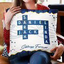Family,Christmas,Love,Gift For Sibling - Crossword Family Name - Personalized Pillow