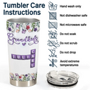 Gift For Grandma,Gift For Grandpa,Gift For Grandkids - Crossword Grandkids - Personalized Tumbler