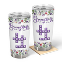 Gift For Grandma,Gift For Grandpa,Gift For Grandkids - Crossword Grandkids - Personalized Tumbler