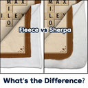 Gift For Grandparents, Christmas - Crossword Grandkids Make Life Grand - Personalized Fleece Blanket, Sherpa Blanket