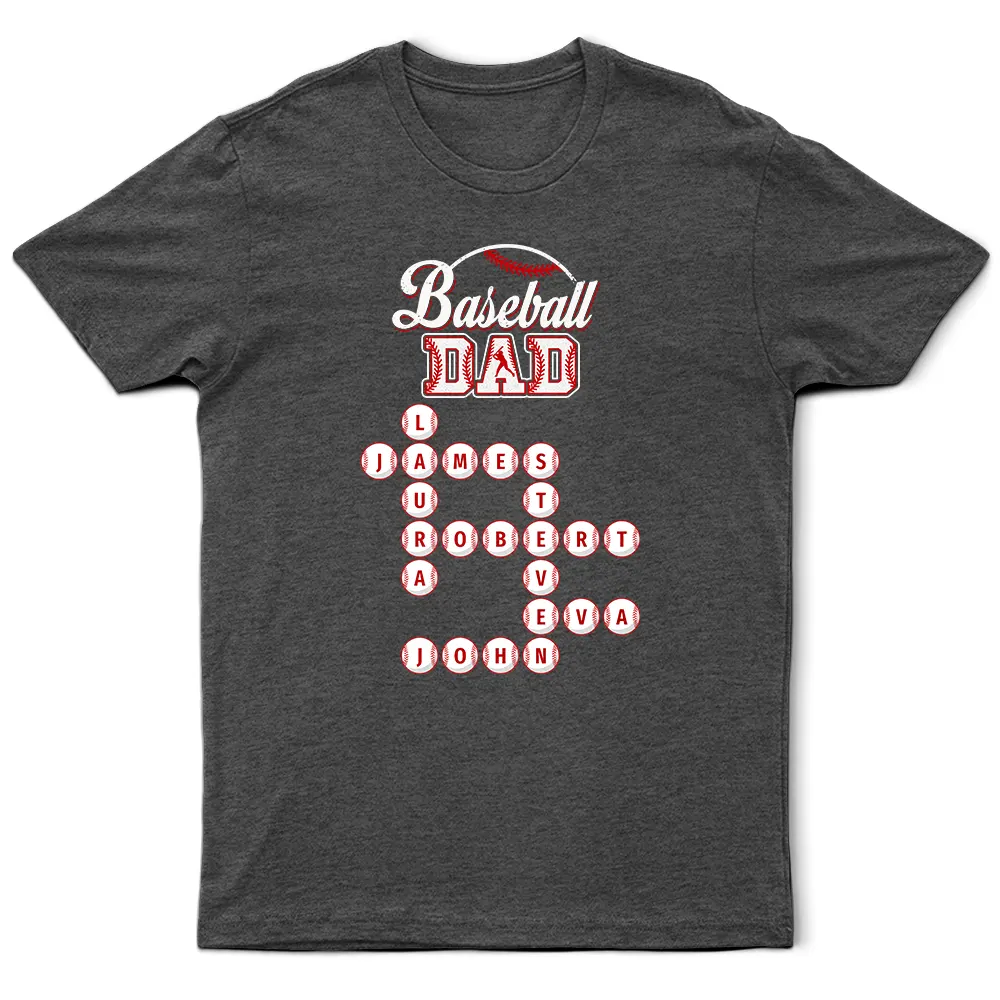 Crossword Sport Dad Mom - Personalized T Shirt