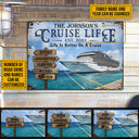 Cruise Life Is Better Road Signs Custom Classic Metal Signs