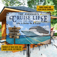 Cruise Life Is Better Road Signs Custom Classic Metal Signs