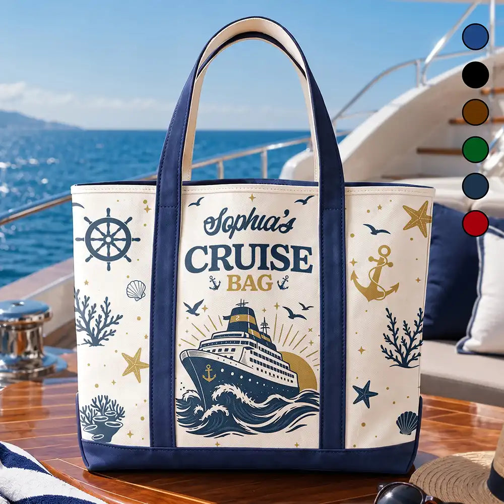 Cruise Bag Cruise Trip - Personalized Fabric Tote Bag