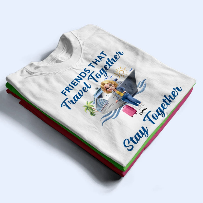 Travel,Cruising,Beach,Summer,Gift For Bestie,Happy - Cruise Squad Bestie - Personalized T Shirt