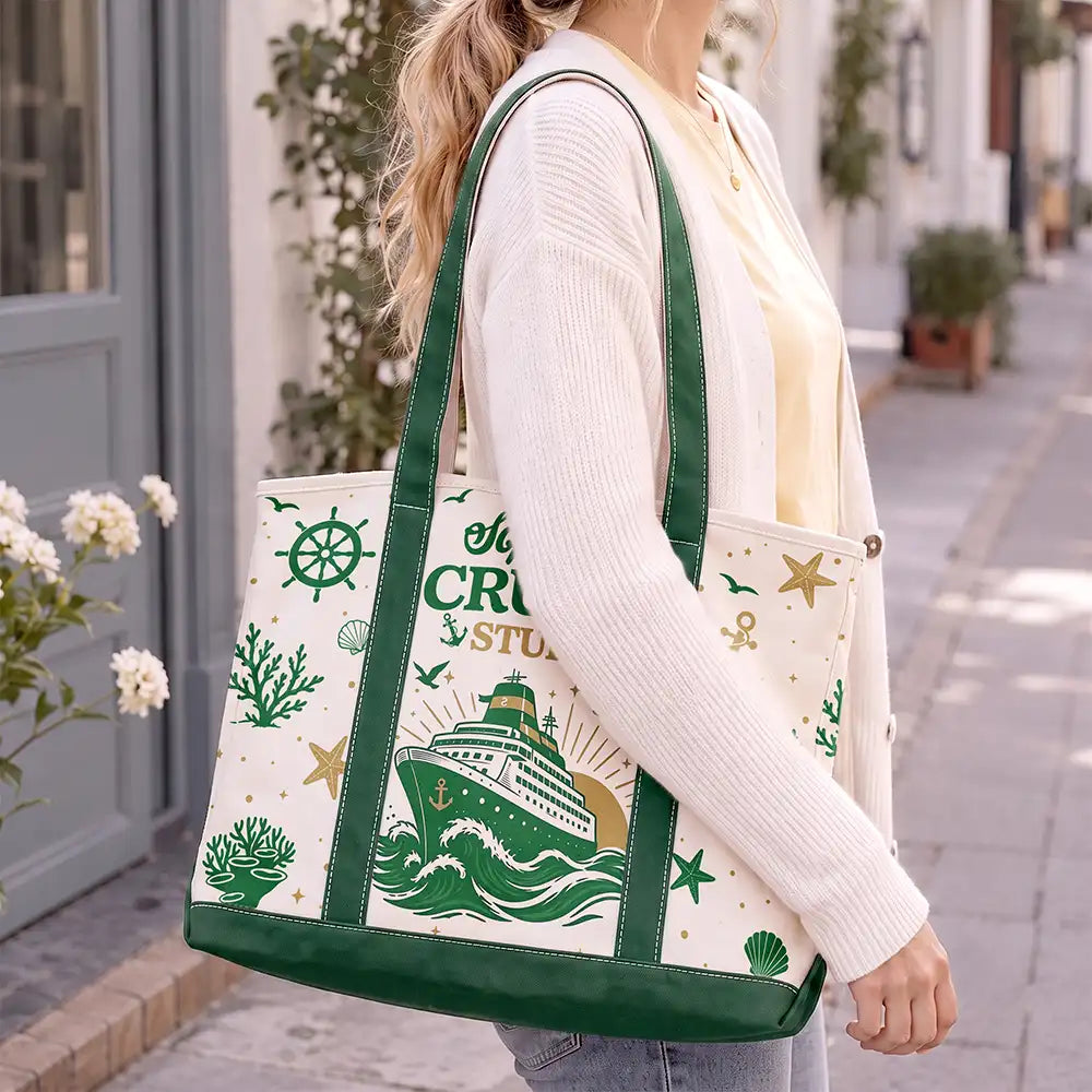 Top Market,Cruising,Gift For Yourself,Gift For Women,Icon,Happy - Cruise Bag Cruise Trip - Personalized Fabric Tote Bag