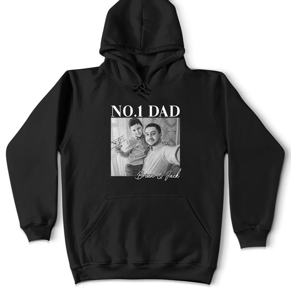 Custom Photo,Gift For Father,Funny,Non-Eng,Photo,Proud - Custom Photo Best Dad Ever - Personalized T Shirt