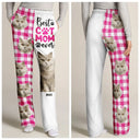 Custom Photo,Dog Lovers,Dog Mom,Pet Lovers,Happy - Custom Photo Best Dog Mom Ever Flannel Pattern - Personalized Pajama Pants