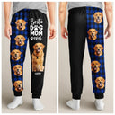 Custom Photo,Dog Lovers,Dog Mom,Pet Lovers,Happy - Custom Photo Best Dog Mom Ever Flannel Pattern - Personalized Pajama Pants