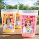 Gift For Women,Gift For Men,Happy,Gift For Yourself,Non-Eng,Photo,Humorous - Custom Photo Birthday Vintage Portrait - Personalized Frosted Cups