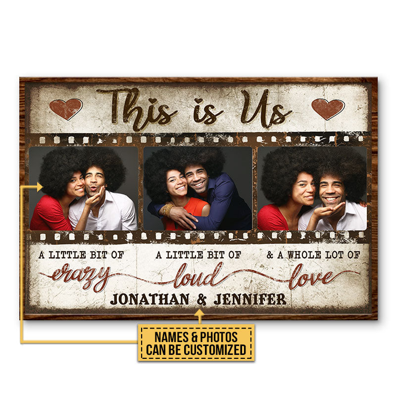 Custom Photo Couple This Is Us, Couple Gift, Wall Pictures, Wall Decor, Custom Poster
