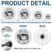 New Dad,New baby,New Mom,Happy - Custom Photo Expecting Parents See You In - Personalized Acrylic Car Vent Clip
