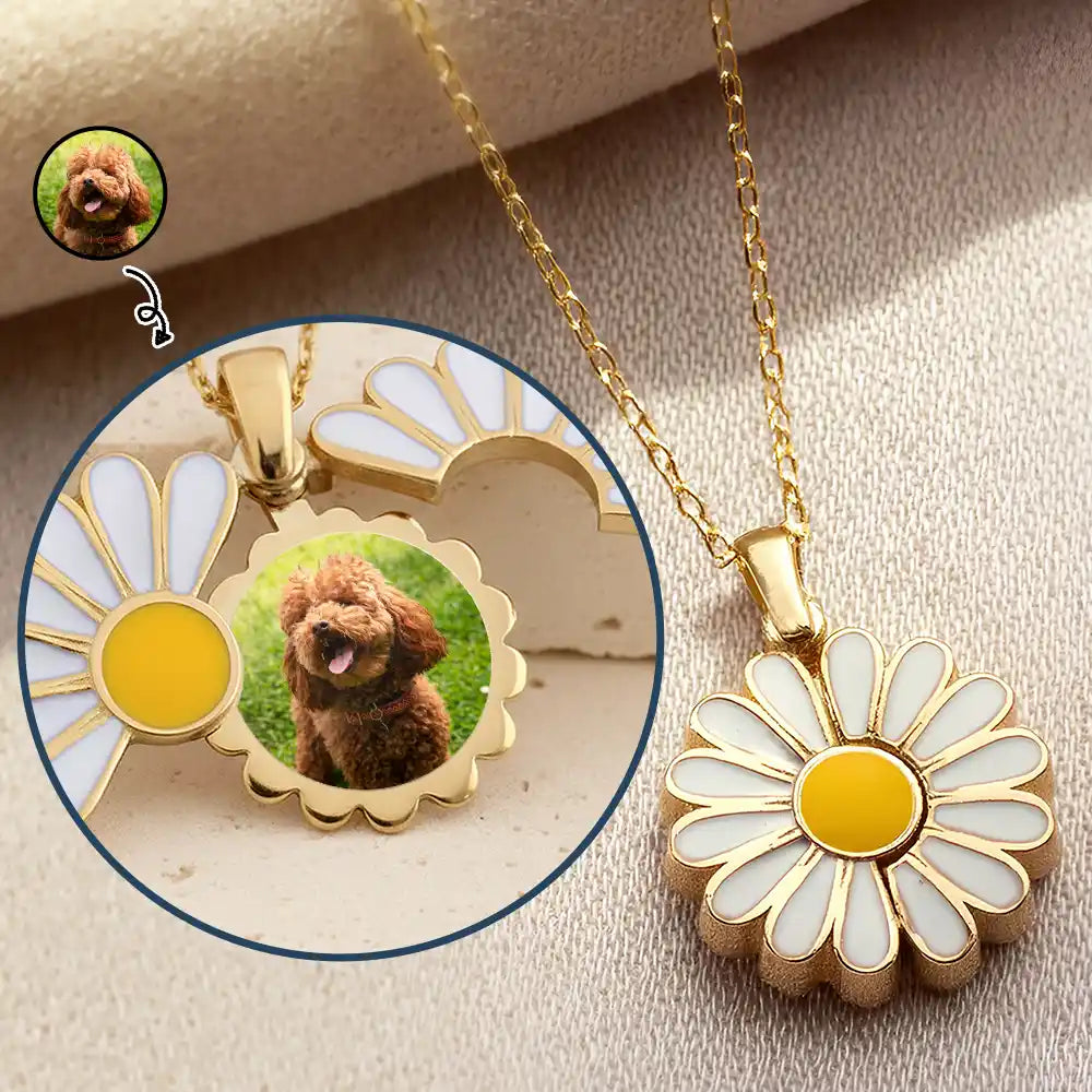 Gift For Yourself,Gift For Women,Dog Lovers,Dog Mom,Cat Lovers,Cat Mom,Pet Lovers,Pet Mom - Custom Photo Frame For Pet Mom - Personalized Hidden Message Necklace
