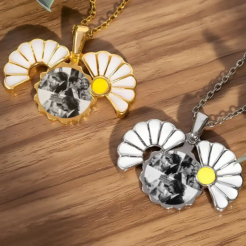 Gift For Wife, Gift For Girlfriend, Gift For Yourself, Gift For Women, Gift For Mother, Gift For Grandma, Love, Gift For Daughter - Custom Photo Frame For Women - Personalized Hidden Message Necklace