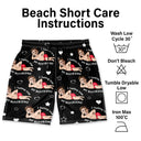 Gift For Couples, Gift For Husband, Gift For Wife, Gift For Boyfriend, Gift For Girlfriend, Funny, Custom Photo - Custom Photo I Fuking Love My Wife - Personalized Unisex Beach Shorts