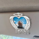 Memorial, Sad, Custom Photo - Custom Photo Memorial Your Light Will Always Shine In My Heart - Personalized Custom Shaped Acrylic Car Visor Clip