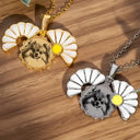 Custom Photo Pencil Sketch Portrait Jewelry For Women - Personalized Hidden Message Necklace