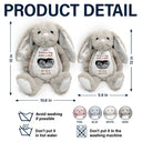 New baby,New Mom,Happy - Custom Photo See You In 2026 Baby Expecting - Personalized Soft Toy Bunny