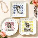 Graduation,Happy,Photo,Proud - Custom Photo Senior Vintage Portrait - Personalized Ring Dish
