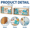 Gift For Wife, Gift For Mother, Gift For Women, Gift For Grandma, Mom - Daughters (Young), Mom - Sons, Mom - Children, Mom - Daughters (Adult), Love - Custom Photo Watercolor Painting Mother And Daughter Forever Linked Together - Personalized Flower Light Box