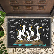Gift For Grandpa,Gift For Father,Dad - Children,Grandpa - Grandkids,Mom - Children,Gift For Mother,Teacher,Non-Eng,Icon,Humorous - Funny Screaming Seagull - Personalized Doormat