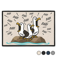Gift For Grandpa,Gift For Father,Dad - Children,Grandpa - Grandkids,Mom - Children,Gift For Mother,Teacher,Non-Eng,Icon,Humorous - Funny Screaming Seagull - Personalized Doormat