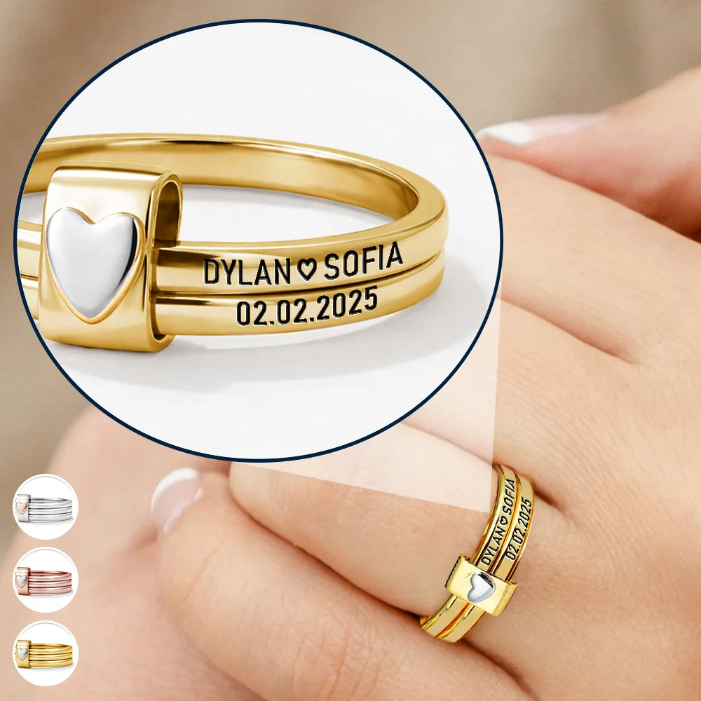 Stacking Rings Personalized Personalized Rings – Wander Prints