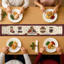 Sentimental,America 250th,Christmas,Family,Icon - Custom Family Name 250 Years Of Freedom Christmas - Personalized Table Runner