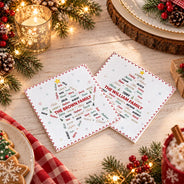 Sentimental,Christmas,Family,Custom Text - Custom Family Names Christmas - Personalized Cocktail Napkins