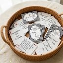 Romantic,Gift For Couples,Wedding,Icon,Custom Text - Custom Name Wedding Minimal Stripes Guest Book - Personalized Playing Cards