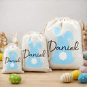 Grandpa,Gift For Kids,Grandma,Grandkids,Gift For Grandkids,Parents,Dad,Mom,Children - Custom Name With Backside Bunny - Personalized Favor Bag