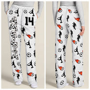Baseball,Playful,Christmas,Gift For Kids,Icon - Custom Name With Sport Alphabet - Personalized Sweatpants