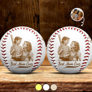 Gift For Mother, Sport Mom, Baseball, Happy - Custom Photo Pencil Sketch Best Mom Ever - Personalized Baseball, Softball