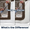 Gift For Bestie,Gift For Women,Christmas,Happy - Custom Photo 10 Reasons Why You Are My Bestie - Personalized Fleece Blanket, Sherpa Blanket