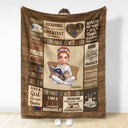 Art Design,Christmas,Cozy,Reading,Gift For Yourself,Photo - 3D Reading Woman & Man - Custom Photo 3D Book Lover My Reading Blanket I Am A Bookaholic - Personalized Fleece Blanket, Sherpa Blanket