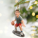 Basketball, Gift For Yourself, Gift For Men, Gift For Women, Gift For Kids - Custom Photo 3D Effect Figure Art Basketball Lover - Personalized Custom Shaped Acrylic Ornamenta