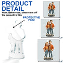 Christmas,Gift For Couples,Gift For Husband,Gift For Girlfriend,Gift For Boyfriend,Gift For Wife,Happy - Custom Photo 3D Effect Figure Art Loving Couple - Personalized Custom Shaped Acrylic Ornament