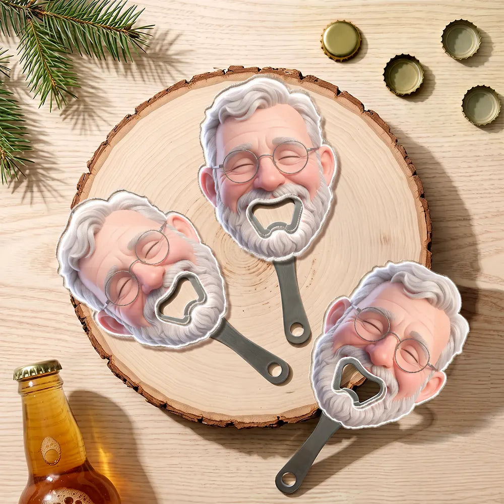 Art Design,Humorous,Gift For Men,Gift For Yourself,Photo - 3D Effect Figure Art Effect - Custom Photo 3D Effect Figure Art Wedding Bachelor Bachelorette Favors - Personalized Custom Shaped Bottle Opener