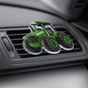 Farm, Gift For Kids, Custom Photo, Happy - Custom Photo 3D Effect Tractor Farmer - Personalized Acrylic Car Vent Clip