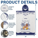 Art Design, Gift For Bestie, Humorous, Beach, Custom Photo, Summer, Photo - Swimming Float 3D Effect - Custom Photo 3D Girls Trip Summer Concept - Personalized Hooded Poncho Towel