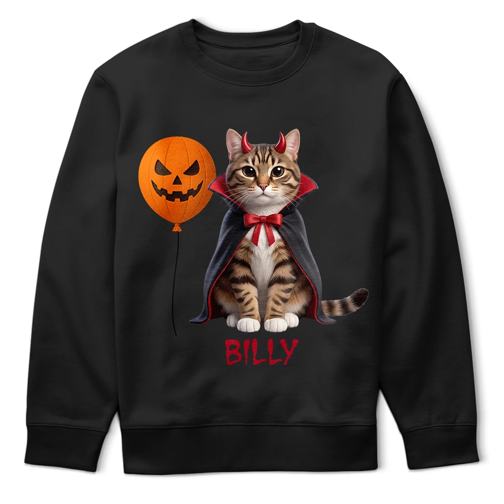 Art Design,Playful,Halloween,Pet Lovers,Photo - Halloween Theme Accessories 3D Cartoon - Custom Photo 3D Halloween Themed Pet - Personalized T Shirt