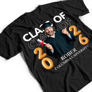 Graduation,Gift For Women,Gift For Men,Gift For Yourself,Gift For Daughter,Gift For Son,Gift For Sisters,Gift For Brothers,Gift For Bestie - Custom Photo A New Chapter Begins Graduation - Personalized T Shirt
