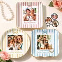 Top Market,Gift For Bestie,Custom Photo,Dynamic Photo,Happy - Custom Photo A True Friendship Is A Journey Without An End Besties Portrait - Personalized Ring Dish