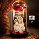 Gift For Husband, Gift For Boyfriend, Love, Gift For Couples, Gift For Wife, Gift For Girlfriend, Custom Photo - Custom Photo All Of Me Loves All Of You - Personalized Everlasting Rose Dome Lamp