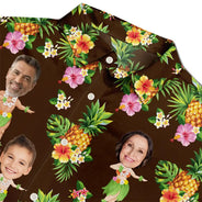 Family, Beach, Summer, Happy, Gift For Bestie, Gift For Yourself, Gift For Women, Gift For Men, Gift For Girlfriend, Gift For Boyfriend, Gift For Couples - Custom Photo Aloha The Family - Personalized Hawaiian Shirt