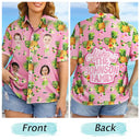 Family, Beach, Summer, Happy, Gift For Bestie, Gift For Yourself, Gift For Women, Gift For Men, Gift For Girlfriend, Gift For Boyfriend, Gift For Couples - Custom Photo Aloha The Family - Personalized Hawaiian Shirt