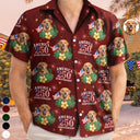 America 250th,Custom Photo,Independence Day,Summer,Pet Lovers,Playful,Remove BG Photo - Custom Photo America 250 Anniversary Dog Cat Pet - Personalized Hawaiian Shirt